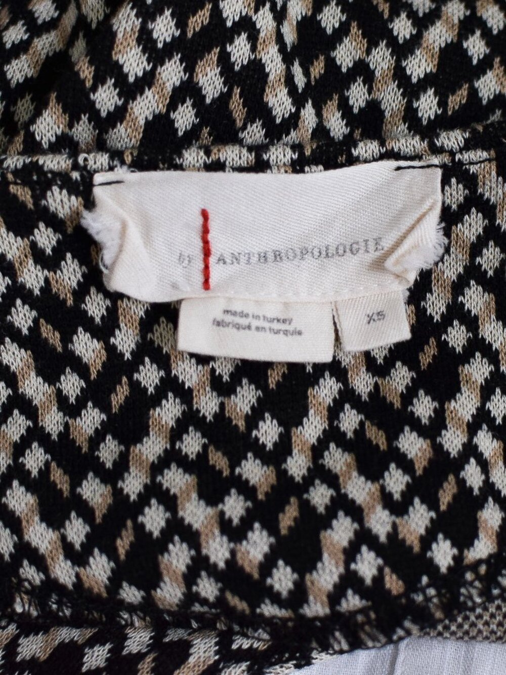 Anthropologie Layered Jacquard Vest Blouse Size XS Ivory Peasant Cottage Fall - Picture 12 of 13
